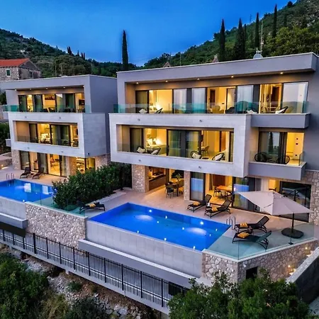Vila Brand New Contemporary With Infinity Pool Zaton (Dubrovnik-Neretva)